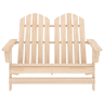 Cadeira de jardim - Cadeira de exterior Adirondack 2 lugares abeto maciço