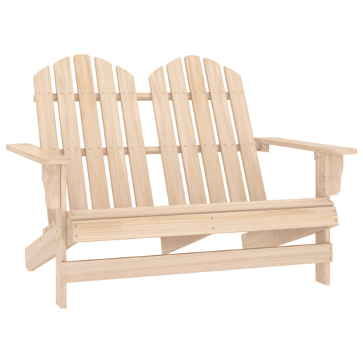 Cadeira de jardim - Cadeira de exterior Adirondack 2 lugares abeto maciço