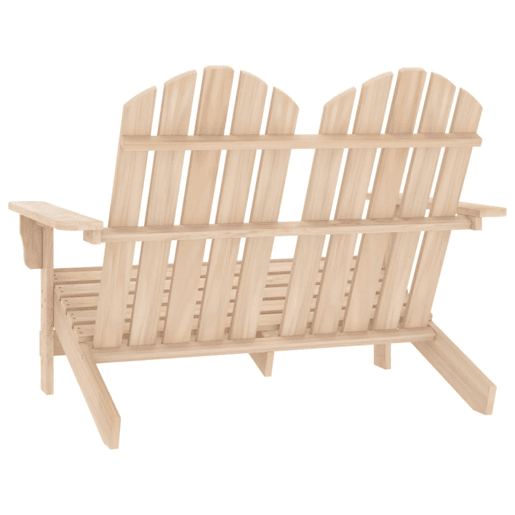 Cadeira de jardim - Cadeira de exterior Adirondack 2 lugares abeto maciço