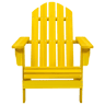 Cadeira Adirondack para jardim - Cadeira de exterior abeto maciço amarelo
