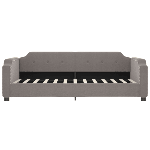 Sofá-cama, Sofá conversível com gavetão 90x200 cm tecido cinzento-acastanhado Sofá-cama, Sofá conversível com gavetão 90x200 cm tecido cinzento-acastanhado