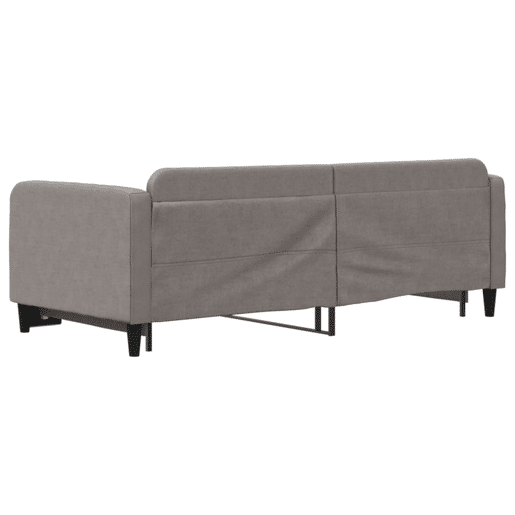 Sofá-cama, Sofá conversível com gavetão 90x200 cm tecido cinzento-acastanhado Sofá-cama, Sofá conversível com gavetão 90x200 cm tecido cinzento-acastanhado