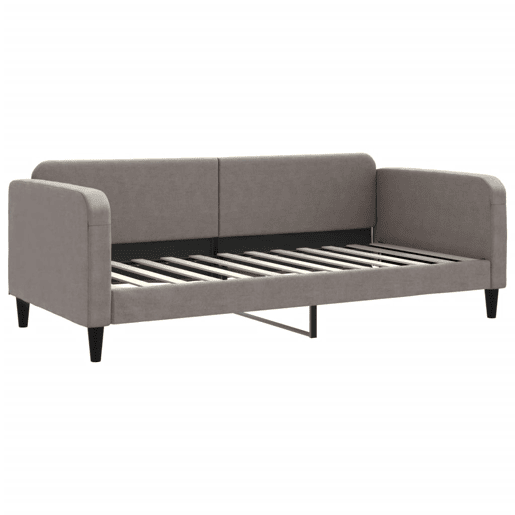 Sofá-cama, Sofá conversível com gavetão 90x200 cm tecido cinzento-acastanhado Sofá-cama, Sofá conversível com gavetão 90x200 cm tecido cinzento-acastanhado