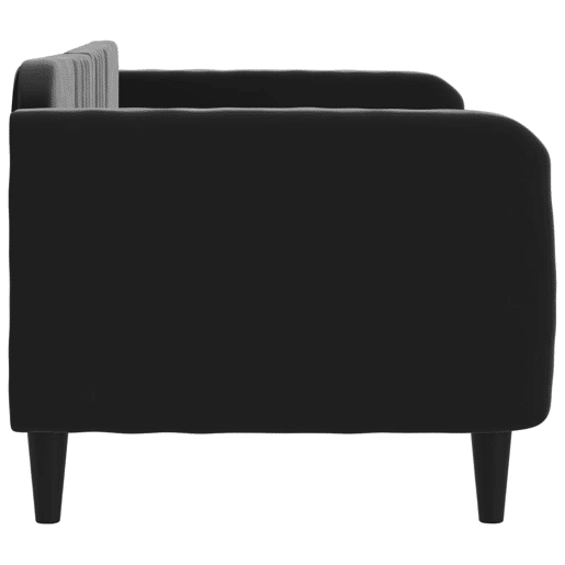 Sofá-cama, Sofá conversível 80x200 cm veludo preto Sofá-cama, Sofá conversível 80x200 cm veludo preto