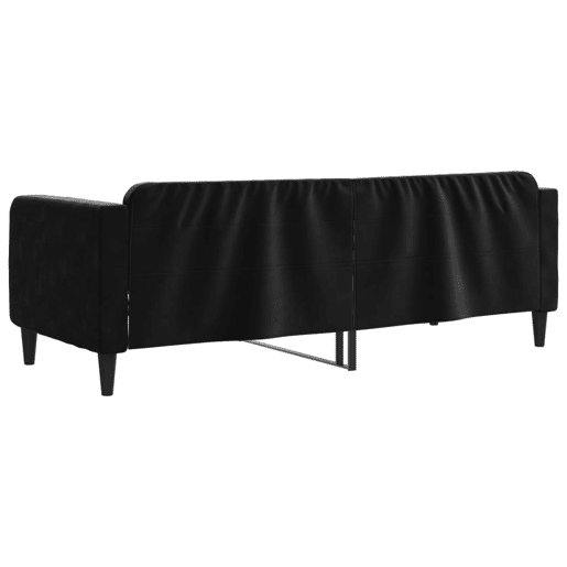 Sofá-cama, Sofá conversível 80x200 cm veludo preto Sofá-cama, Sofá conversível 80x200 cm veludo preto