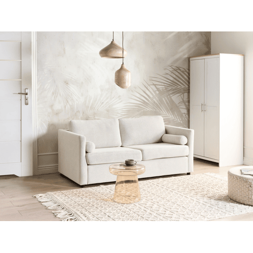 Sofá-cama INKOO Tecido Branco creme