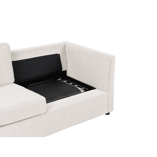 Sofá-cama INKOO Tecido Branco creme