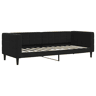 Sofá-cama, Sofá conversível 80x200 cm veludo preto