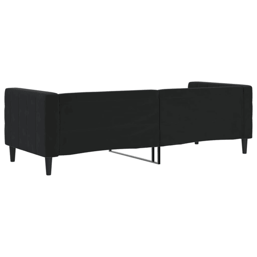 Sofá-cama, Sofá conversível 80x200 cm veludo preto