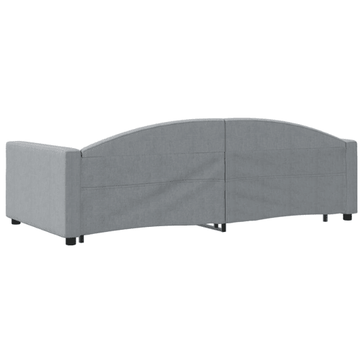 Sofá-cama, Sofá conversível c gavetão e gavetas 100x200 cm tecido cinzento-claro Sofá-cama, Sofá conversível c gavetão e gavetas 100x200 cm tecido cinzento-claro
