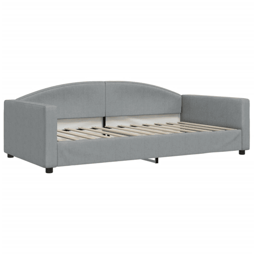 Sofá-cama, Sofá conversível c gavetão e gavetas 100x200 cm tecido cinzento-claro Sofá-cama, Sofá conversível c gavetão e gavetas 100x200 cm tecido cinzento-claro
