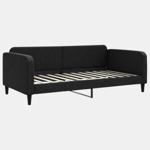 Sofá-cama, Sofá conversível 100x200 cm tecido preto