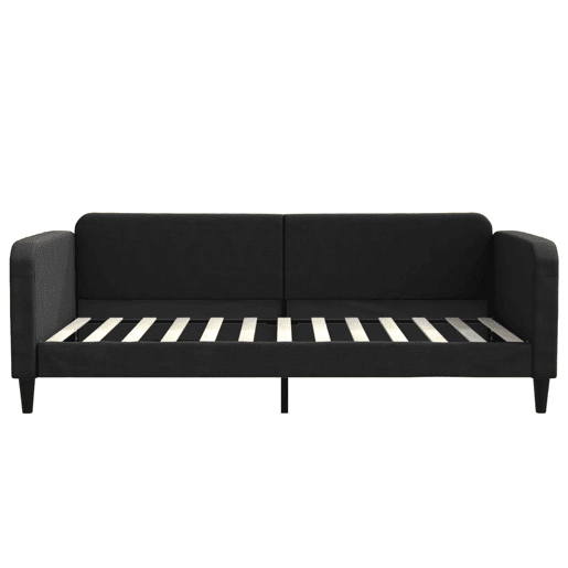 Sofá-cama, Sofá conversível 100x200 cm tecido preto