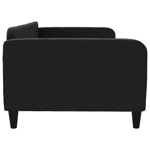 Sofá-cama, Sofá conversível 100x200 cm tecido preto