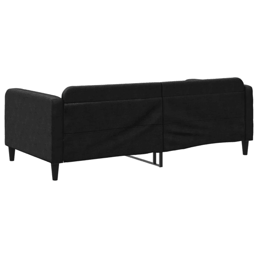 Sofá-cama, Sofá conversível 100x200 cm tecido preto