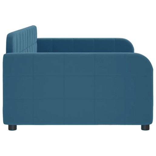 Sofá-cama, Sofá conversível 100x200 cm veludo azul