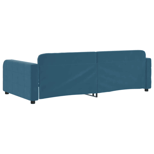 Sofá-cama, Sofá conversível 100x200 cm veludo azul