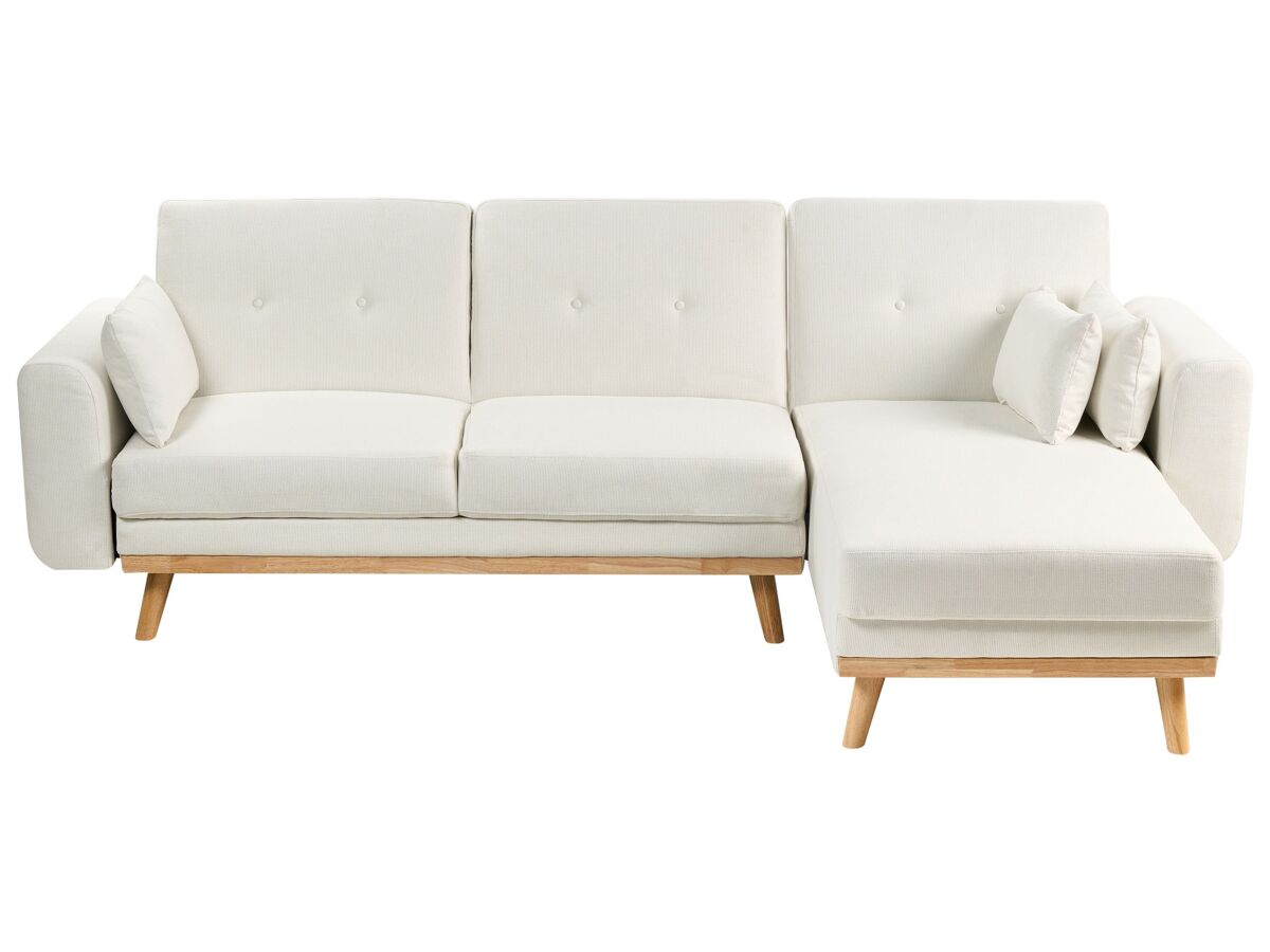 Beliani Sofá esquinero Poliéster KAARINA