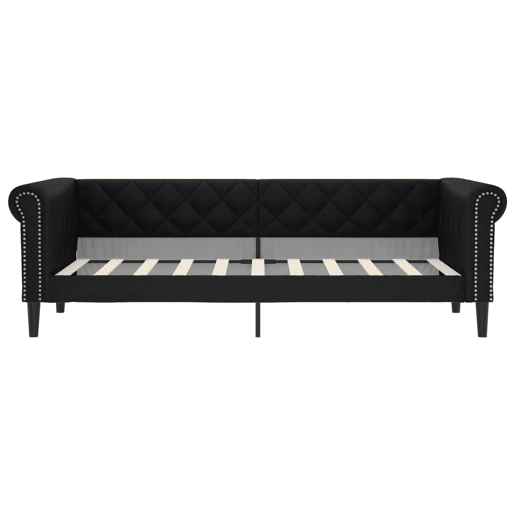 Sofá-cama, Sofá conversível 90x190 cm couro artificial preto Sofá-cama, Sofá conversível 90x190 cm couro artificial preto