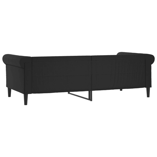 Sofá-cama, Sofá conversível 90x190 cm couro artificial preto Sofá-cama, Sofá conversível 90x190 cm couro artificial preto