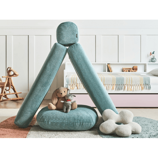 Sofá-cama individual OLDEN Tecido Verde menta