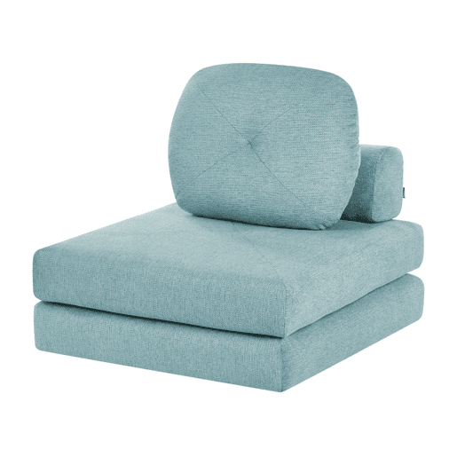 Sofá-cama individual OLDEN Tecido Verde menta