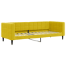 Sofá-cama, Sofá conversível 80x200 cm veludo amarelo