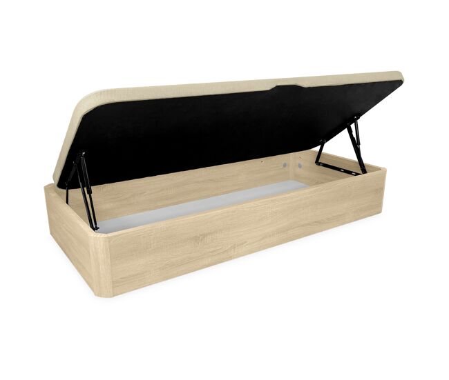 Canapé abatible de madera con apertura lateral 105 x 190, con montaje incluido, cambria