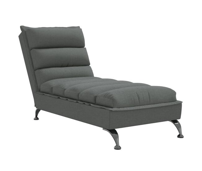Sofá - sofá de salón diván con cojines tela gris oscuro