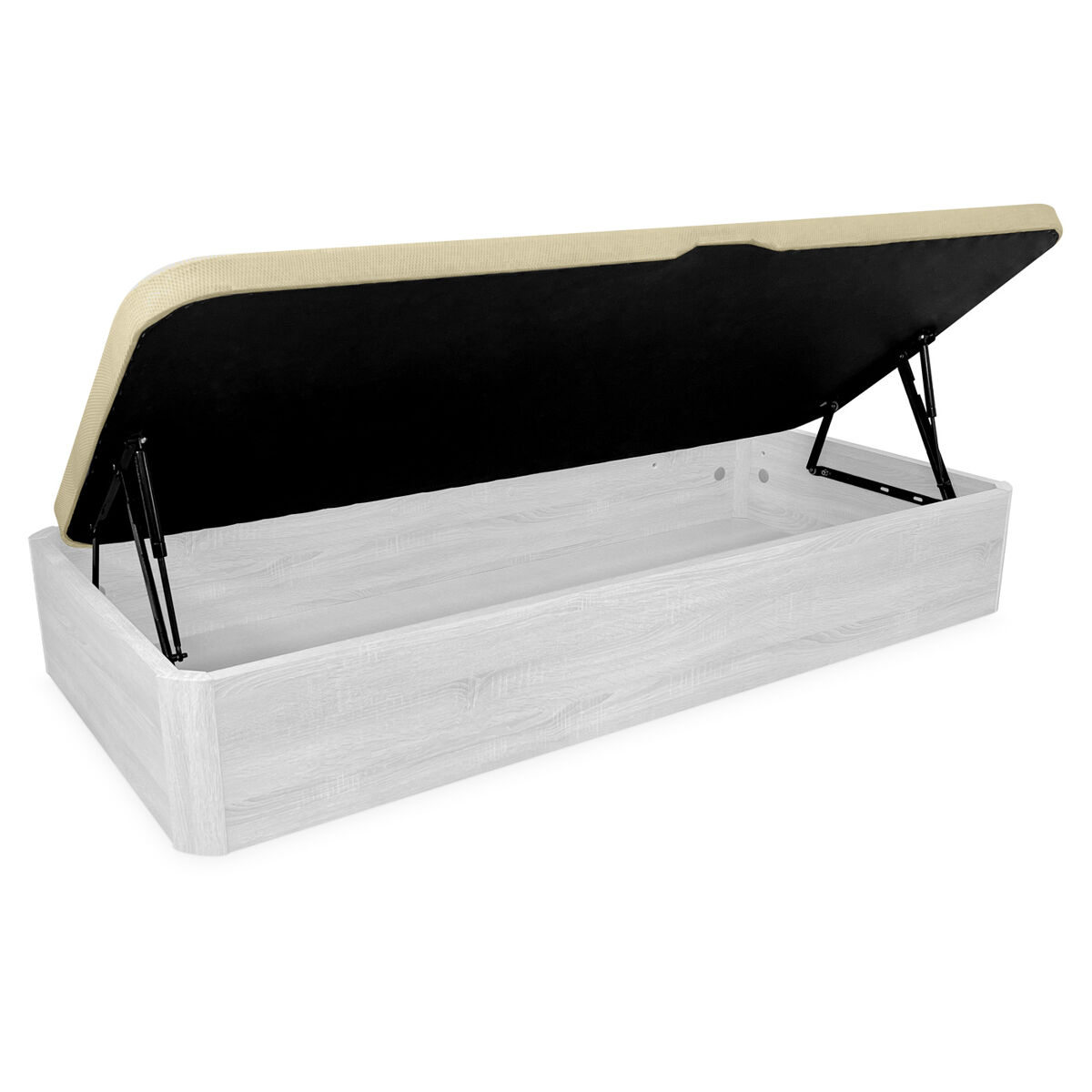 Canapé Abatible de Madera con Apertura Lateral - Con Montaje 