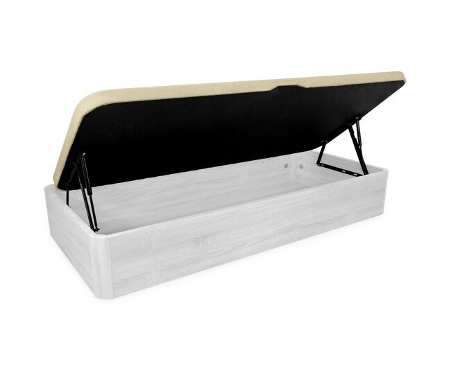 Canapé abatible de madera con apertura lateral 105 x 200, con montaje incluido, polar