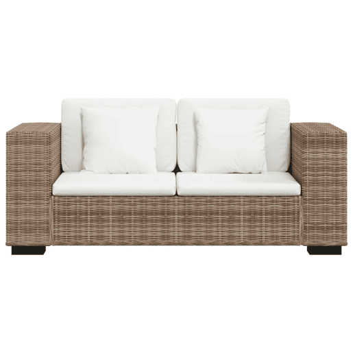 Conjunto de sofá - Sofás moduláveis de 2 lugares, 7 pcs, vime genuíno