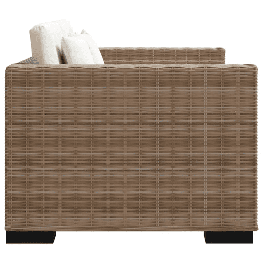 Conjunto de sofá - Sofás moduláveis de 2 lugares, 7 pcs, vime genuíno