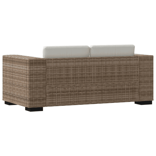 Conjunto de sofá - Sofás moduláveis de 2 lugares, 7 pcs, vime genuíno