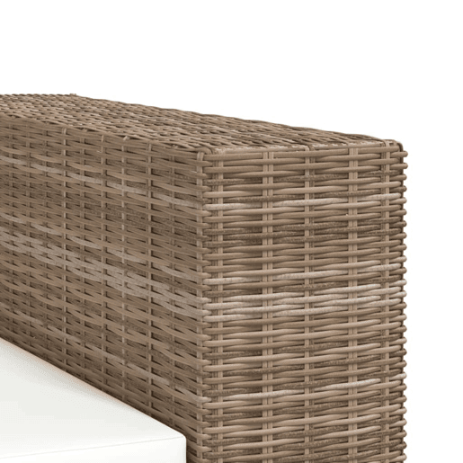 Conjunto de sofá - Sofás moduláveis de 2 lugares, 7 pcs, vime genuíno