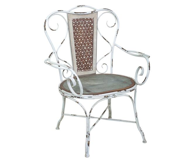 Sillón de metal 75.5x59x95h cm