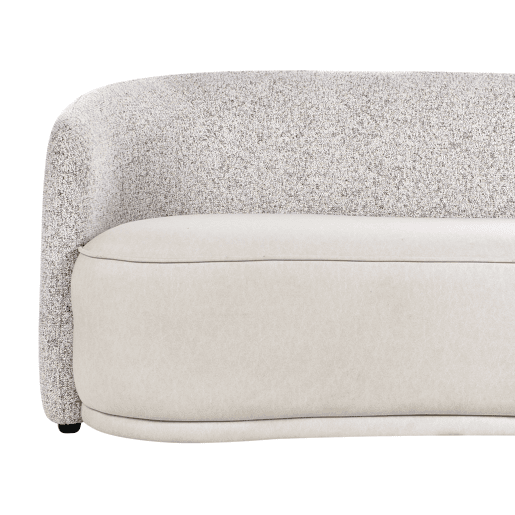 ROSET Tecido Creme claro 3 lugares