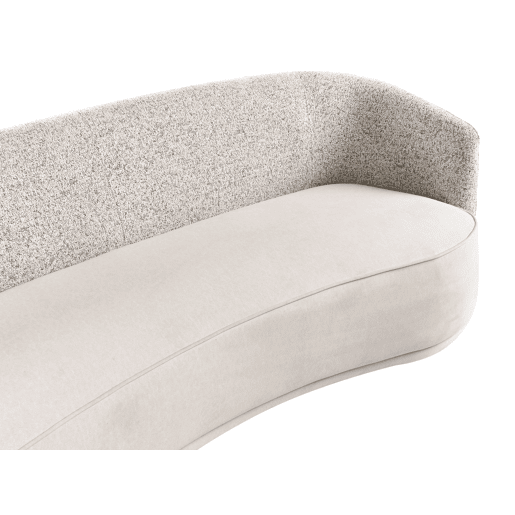 ROSET Tecido Creme claro 3 lugares