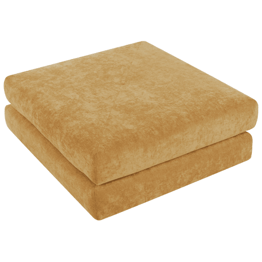 Sofá-cama individual OLDEN Tecido Mostarda Sofá-cama individual OLDEN Tecido Mostarda