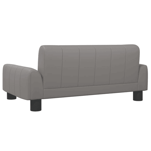 Sofá infantil - Sofá para crianças 70x45x30 cm couro artificial cinzento