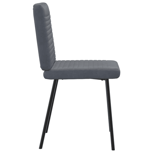vidaXL Cadeiras de jantar 2 pcs veludo cinzento-escuro