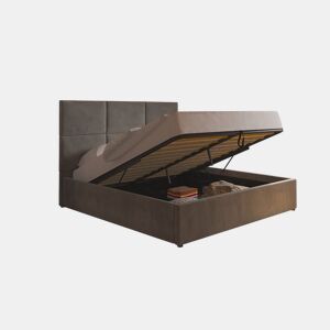 Cama de Casal Elegance, Estrado Elevatório (Cinza)(200×160 cm)
