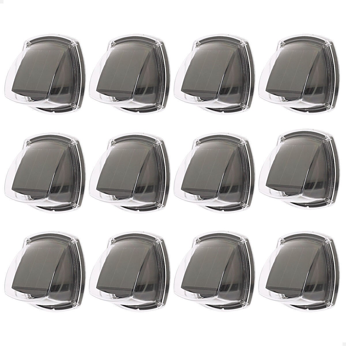 Aktive set de 12 apliques solares led 3 lúmenes ip44