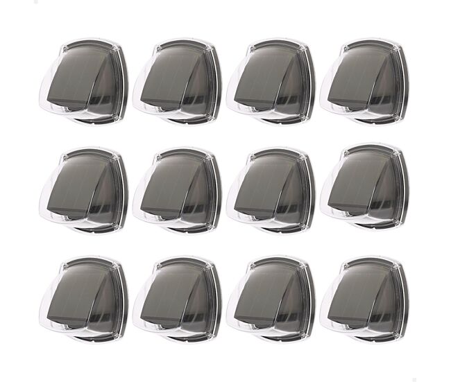 Aktive set de 12 apliques solares led 3 lúmenes ip44