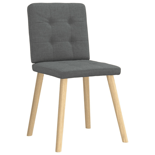 vidaXL Cadeiras de jantar 6 pcs tecido cinzento-escuro vidaXL Cadeiras de jantar 6 pcs tecido cinzento-escuro