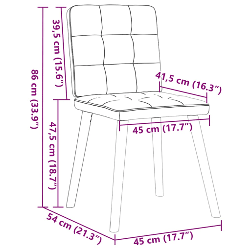 vidaXL Cadeiras de jantar 6 pcs tecido cinzento-escuro vidaXL Cadeiras de jantar 6 pcs tecido cinzento-escuro