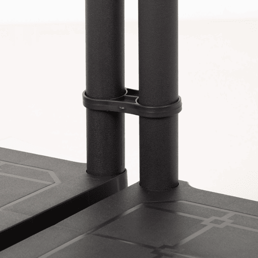 Curver Pack 2 prateleiras de plástico resistente 4 prateleiras 60x30x135 cm