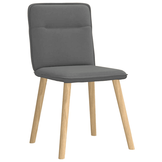 vidaXL Cadeiras de jantar 4 pcs tecido cinzento-escuro vidaXL Cadeiras de jantar 4 pcs tecido cinzento-escuro