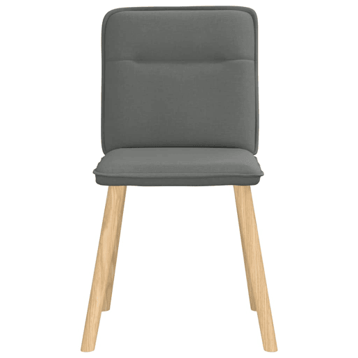 vidaXL Cadeiras de jantar 4 pcs tecido cinzento-escuro vidaXL Cadeiras de jantar 4 pcs tecido cinzento-escuro