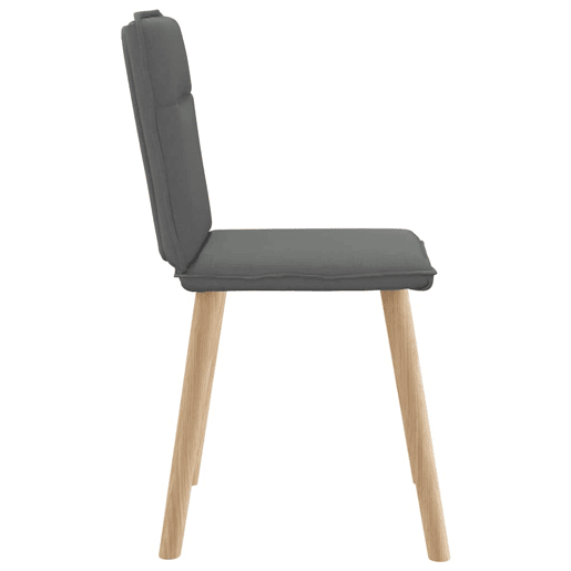 vidaXL Cadeiras de jantar 4 pcs tecido cinzento-escuro vidaXL Cadeiras de jantar 4 pcs tecido cinzento-escuro